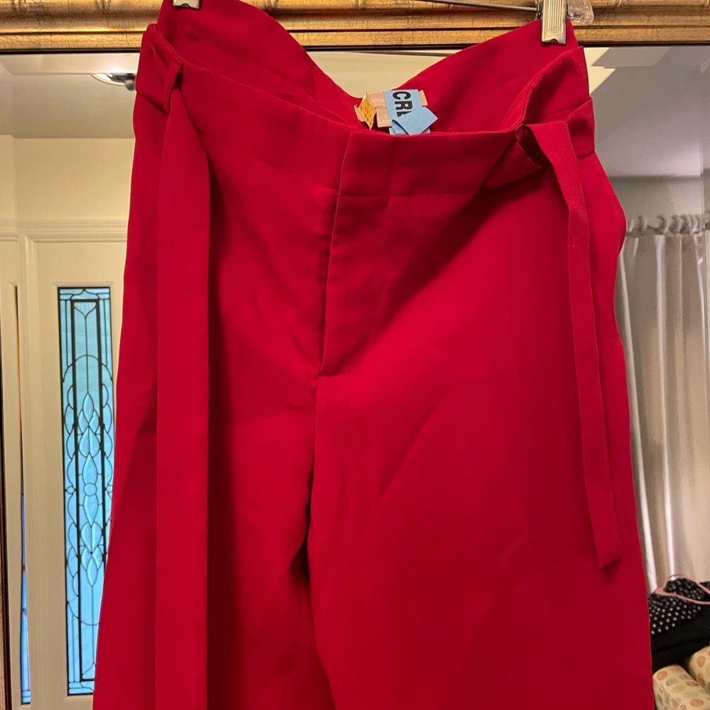 Banana Republic bootleg red trousers